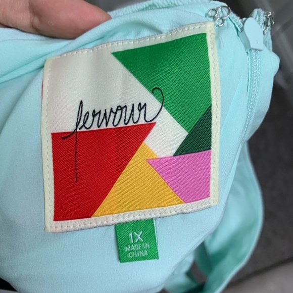 ModCloth Flowy Ruffle Mint Triangle Dress - Picture 4 of 8